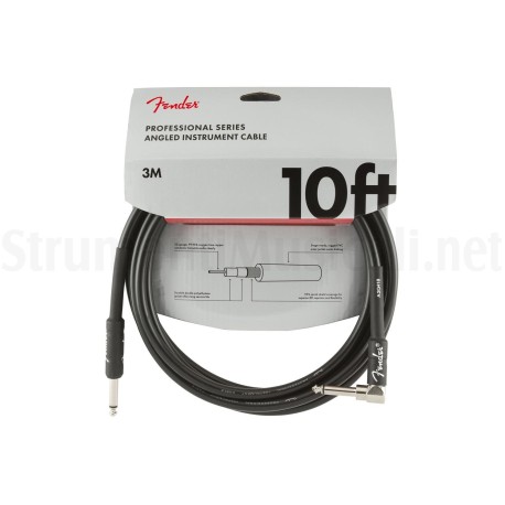 FENDER Professional Series Instrument Cable Straight/Angle 3m Black