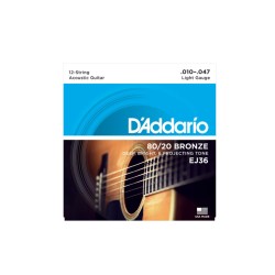 D'Addario EJ36 Light Gounge 12 - String