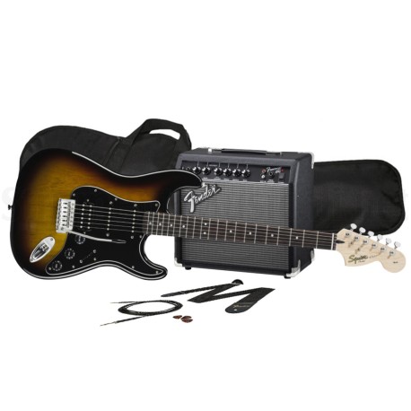 FENDER Squier Affinity Stratocaster HSS Pack 15G Brown Sunburst