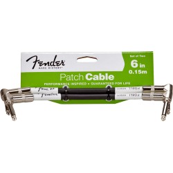 Fender® Performance Series Cable (Two-Pack), 6", Black