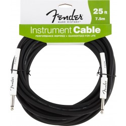 Fender® Performance Series Instrument Cable, 25', Black